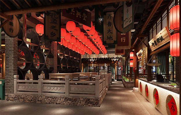 【齊魯印象】中餐餐飲空間設(shè)計(jì)案例