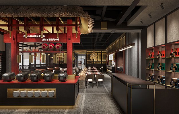 【湘古肴】中餐餐飲空間設計案例