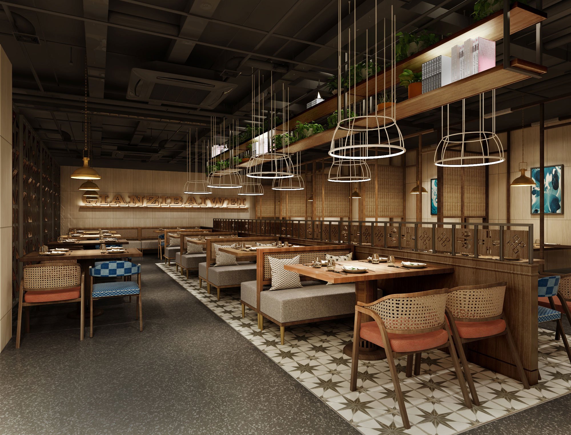 【千滋百味】自助餐餐飲空間設(shè)計(jì)案例