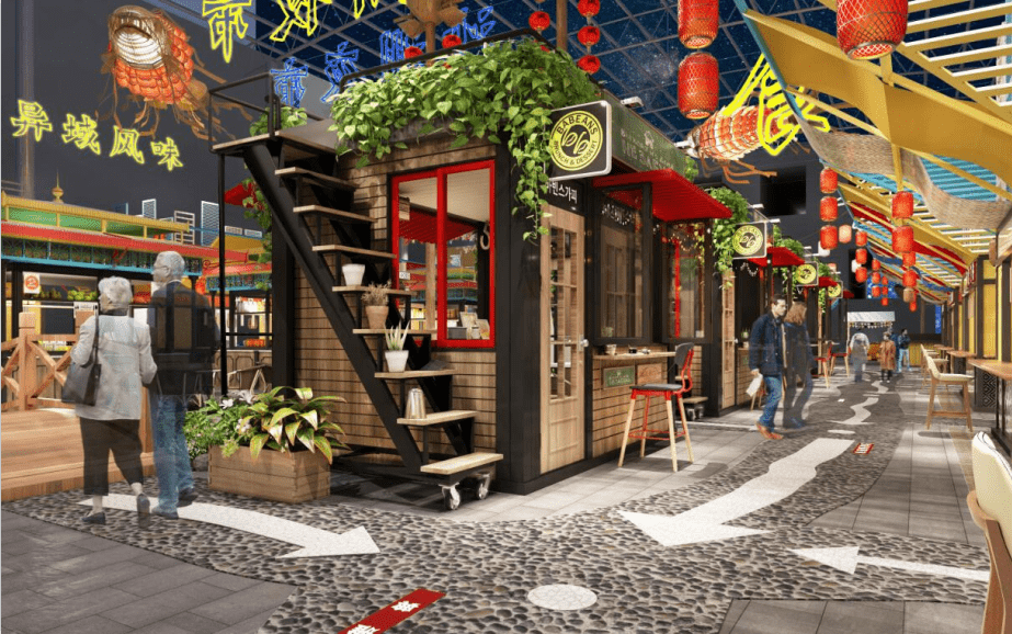 【敦煌夜市】夜市餐飲空間設計案例