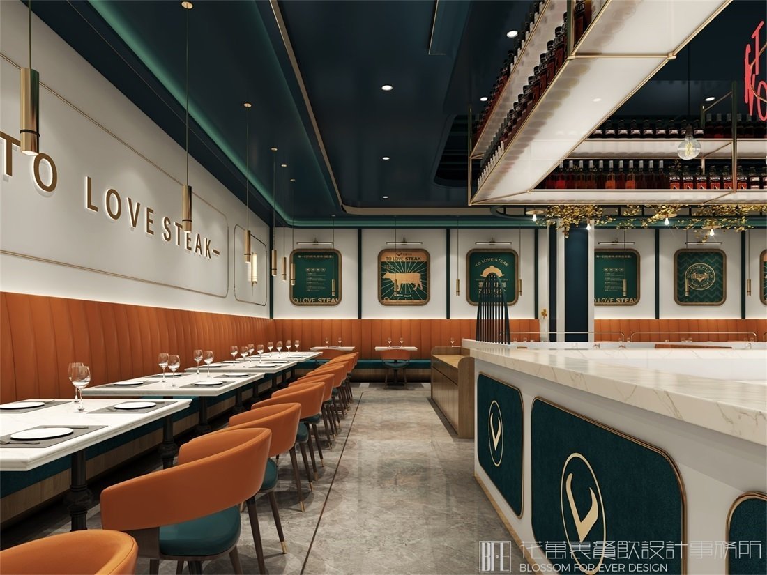 【致愛牛扒】自助餐餐飲全案策劃設(shè)計(jì)案例圖片 12