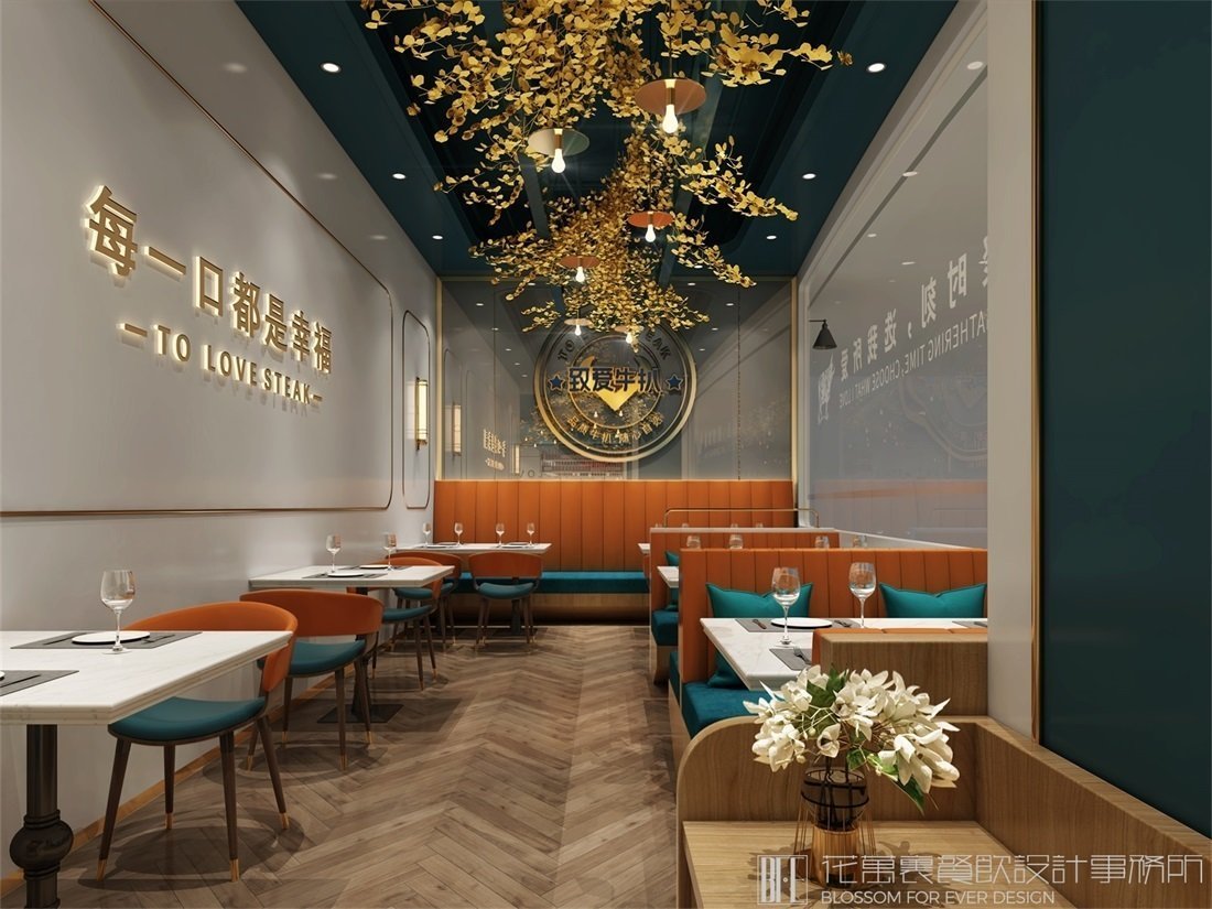 【致愛牛扒】自助餐餐飲全案策劃設(shè)計(jì)案例圖片 16