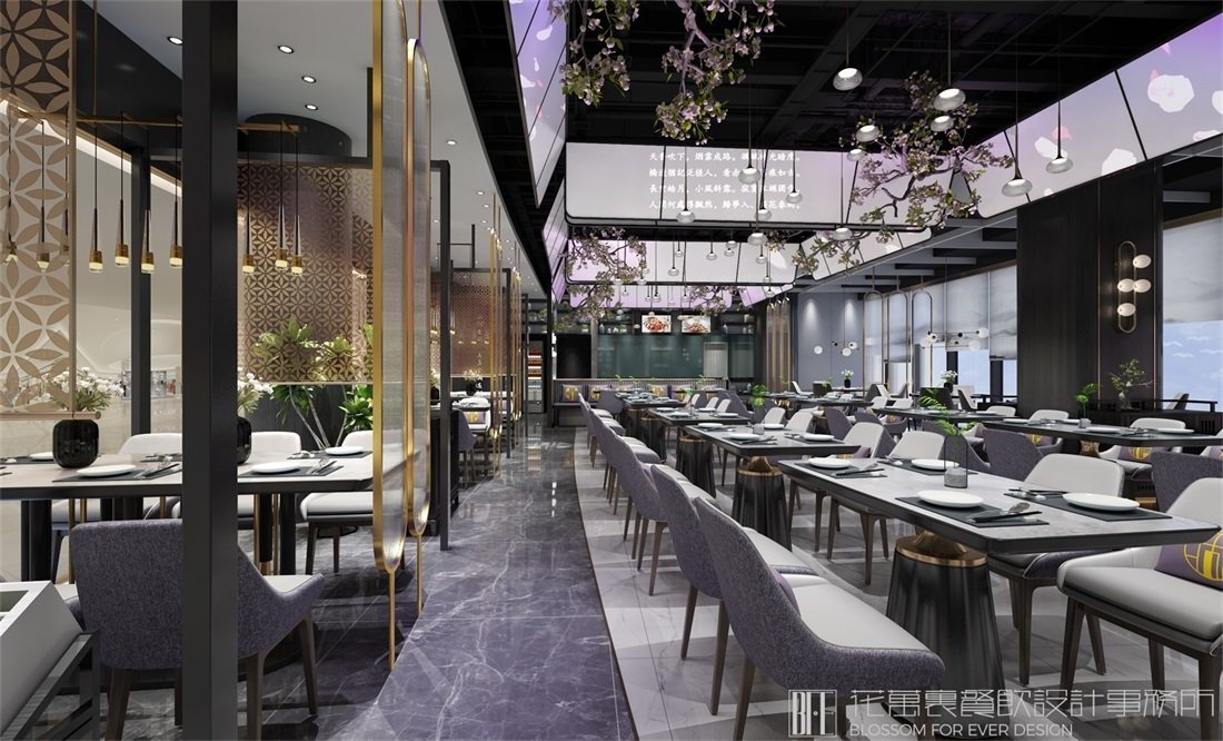 【梨花春雨】中餐餐飲空間設(shè)計案例圖片1