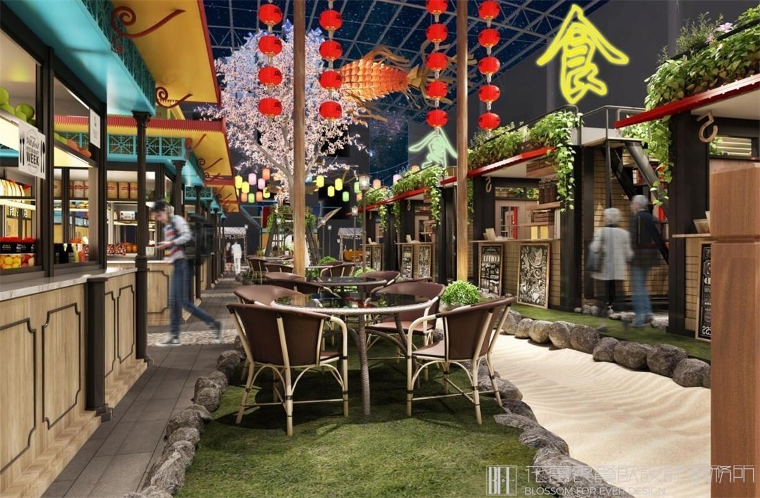 【敦煌夜市】夜市餐飲空間設計案例圖片 3