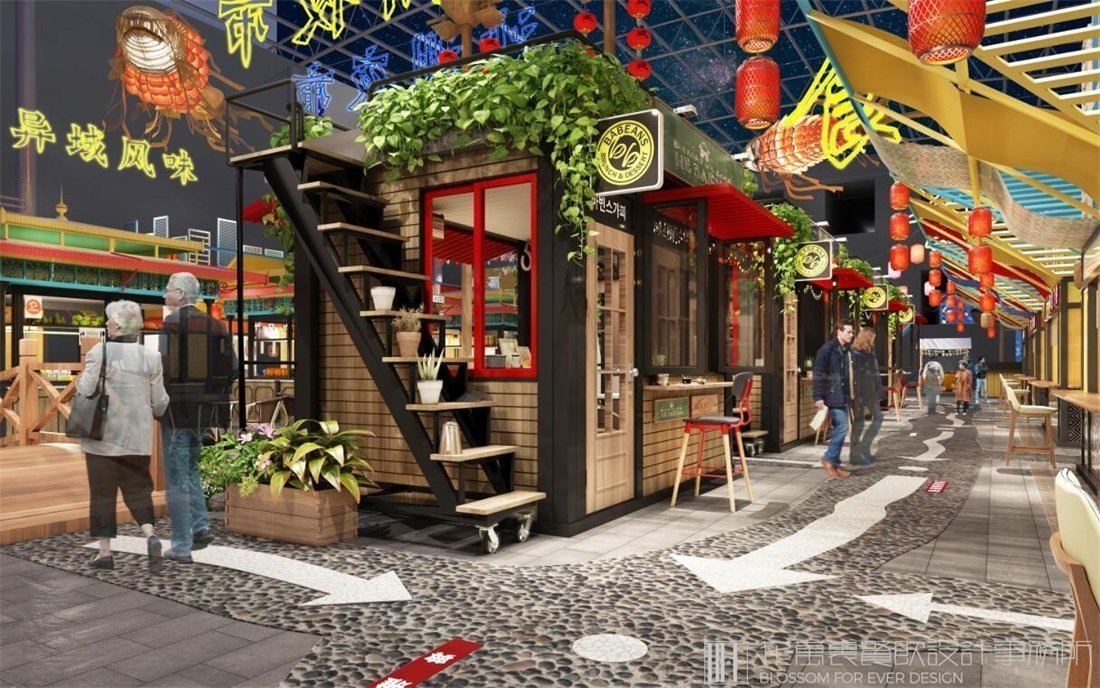 【敦煌夜市】夜市餐飲空間設計案例圖片 6