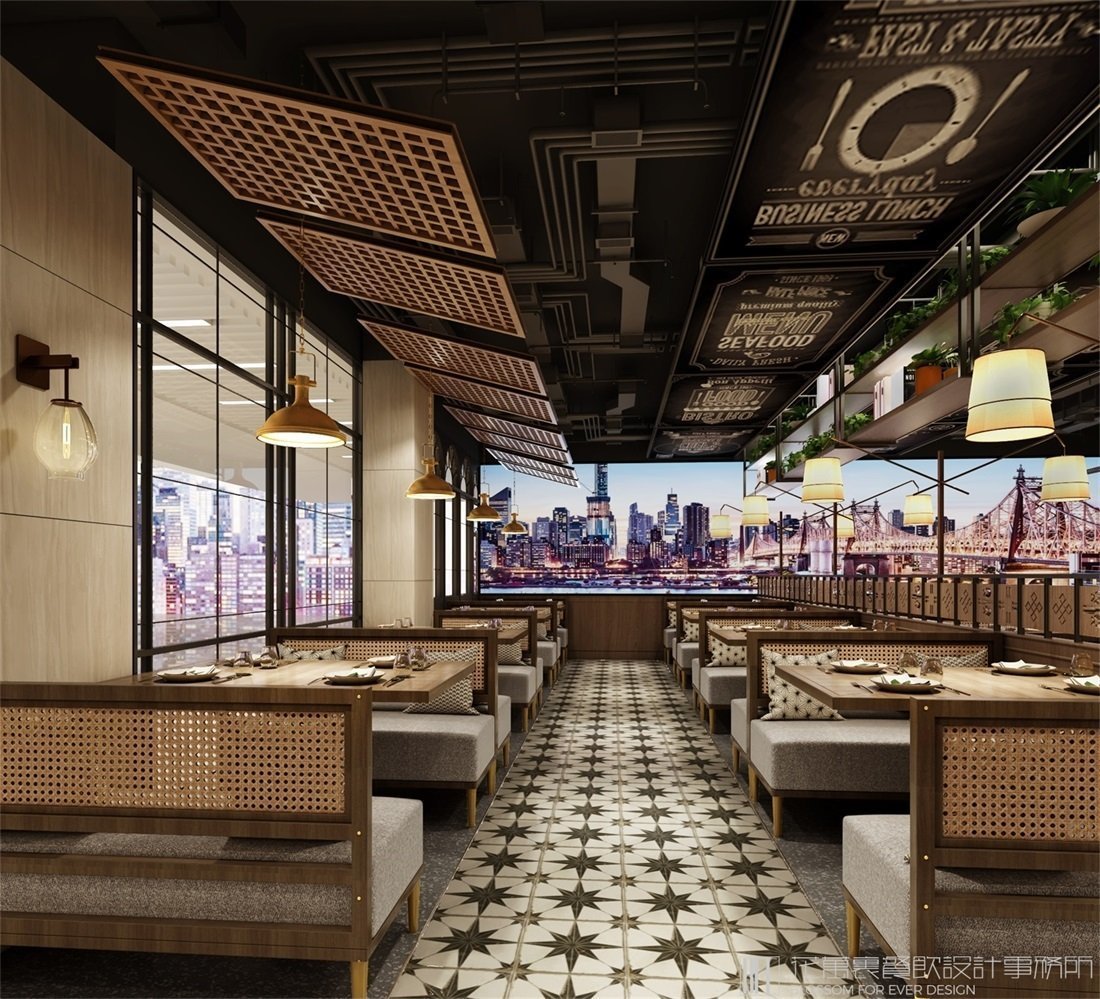 【千滋百味】自助餐餐飲空間設(shè)計(jì)案例圖片2