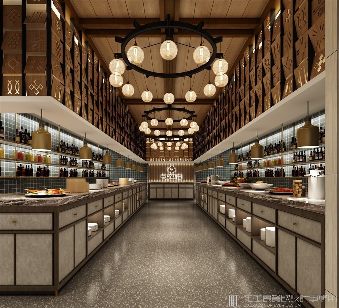 【千滋百味】自助餐餐飲空間設(shè)計(jì)案例圖片4