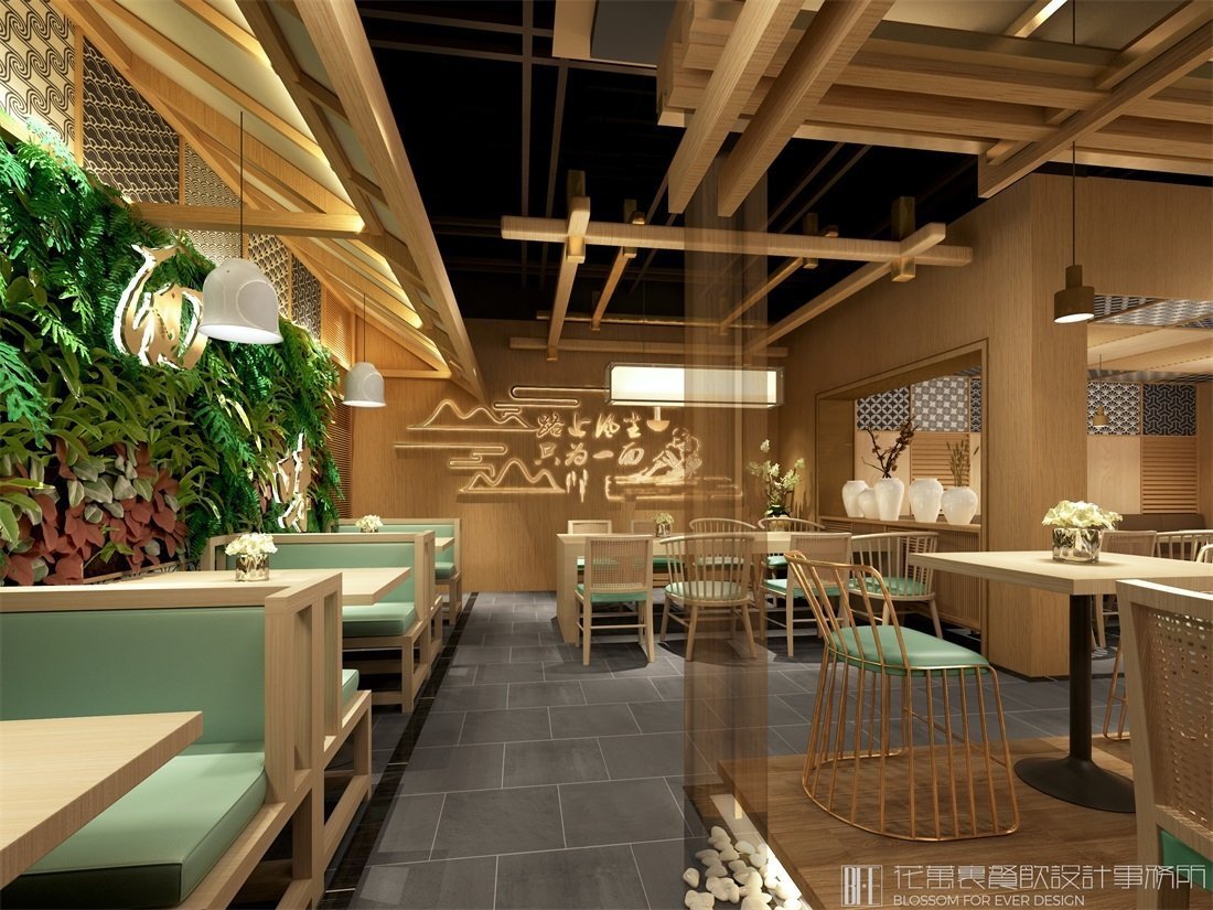 【麥未面屋】面館餐飲空間設(shè)計(jì)案例圖片 3
