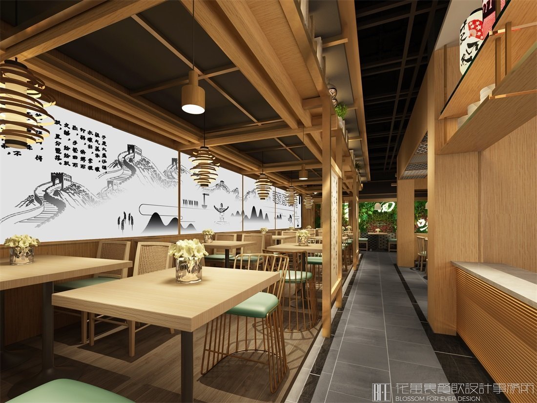 【麥未面屋】面館餐飲空間設(shè)計(jì)案例圖片 4