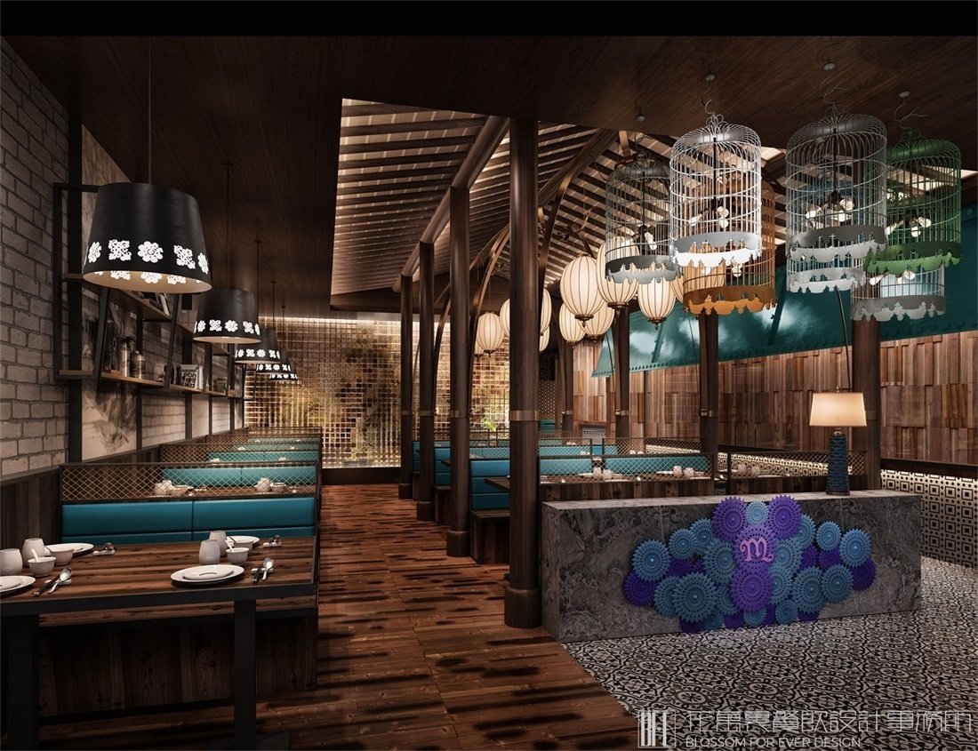 【粥原地】中餐餐飲空間設(shè)計案例圖片 3