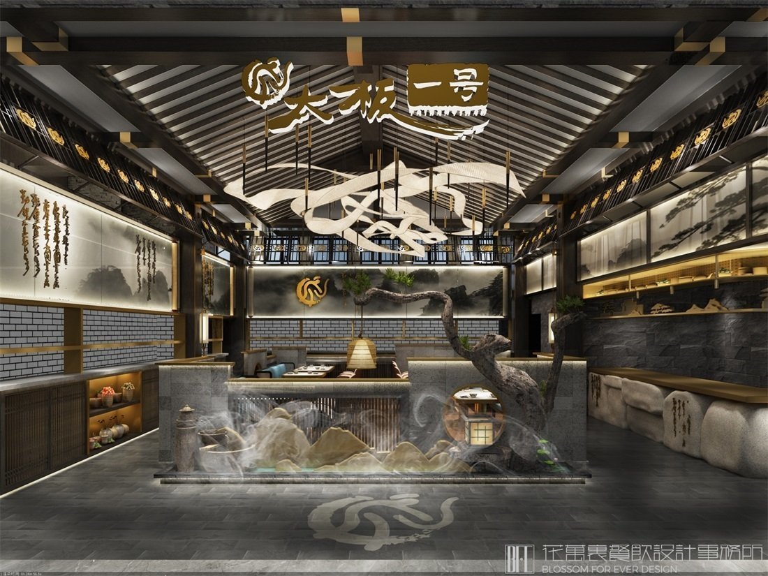 【太和板面一號】面館餐飲空間設(shè)計(jì)案例圖片2
