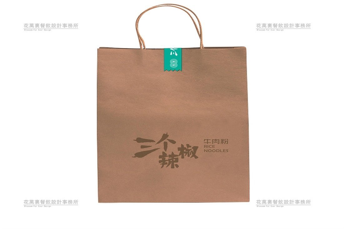 【三個辣椒】米粉店餐飲品牌VI設計案例圖片 2
