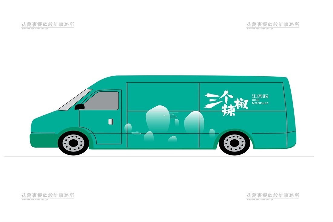 【三個辣椒】米粉店餐飲品牌VI設計案例圖片 6