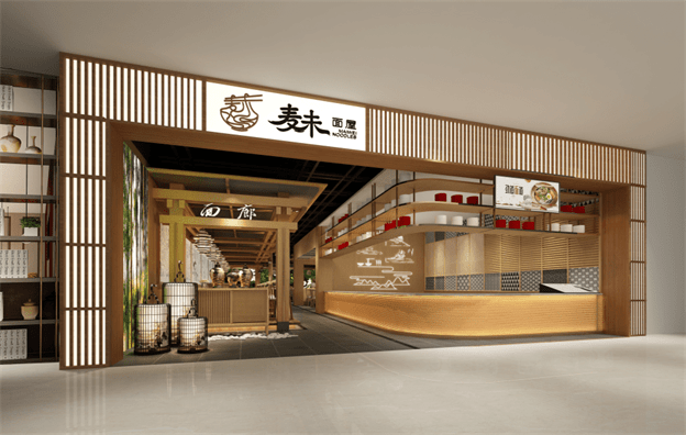 【麥未面屋】面館餐飲空間設(shè)計(jì)案例