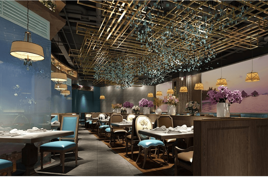 【蒙肥羊】自助餐餐飲空間設(shè)計案例