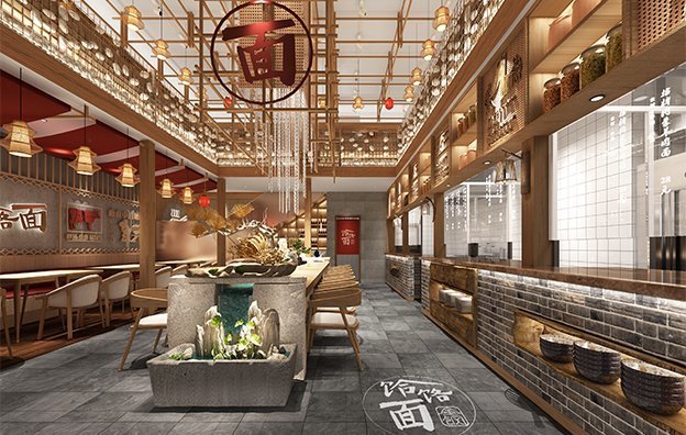 【金剛饸饹面】面館餐飲空間設(shè)計案例