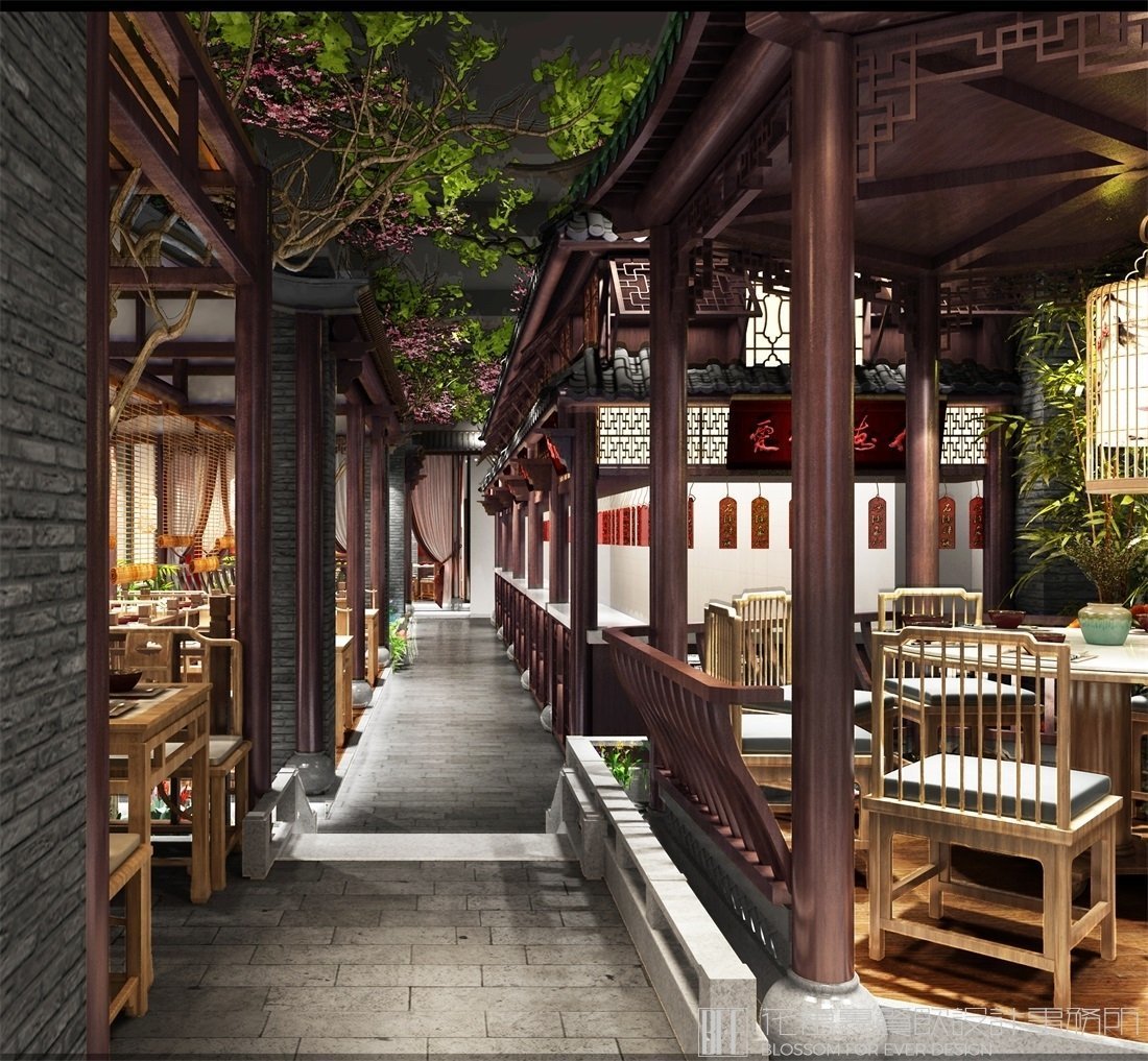 【筷樂芙蓉】中餐餐飲空間設計案例圖片 2