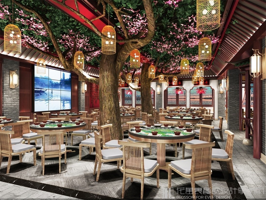 【筷樂芙蓉】中餐餐飲空間設計案例圖片 4
