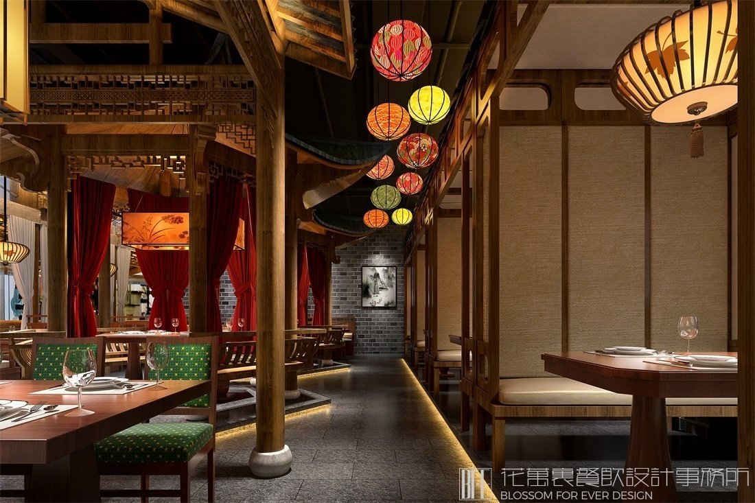 【小吃風(fēng)云】小吃店餐飲空間設(shè)計(jì)案例圖片 3