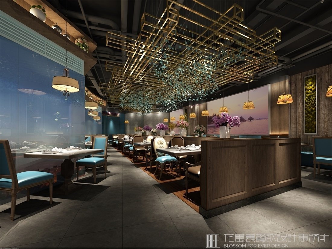 【蒙肥羊】自助餐餐飲空間設(shè)計案例圖片 2