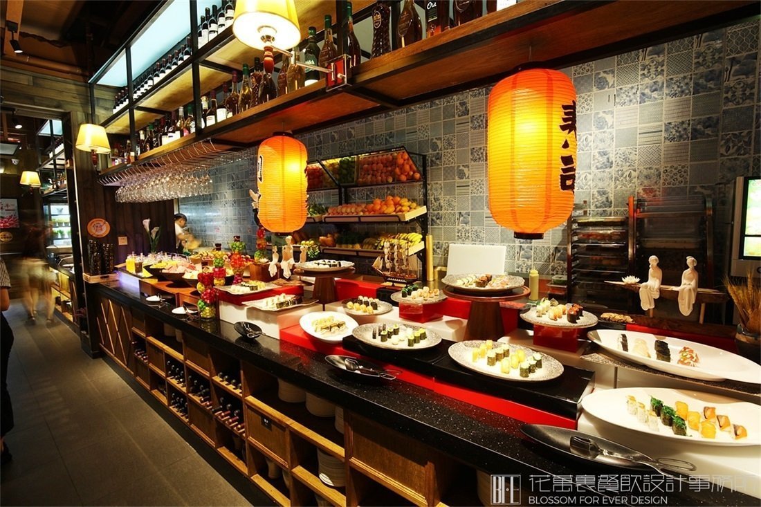 【領(lǐng)鮮】自助餐餐飲空間設(shè)計案例圖片 13