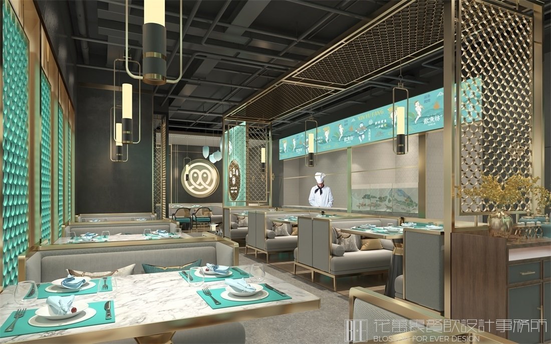 【歆魚坊】中餐餐飲空間設計案例圖片3