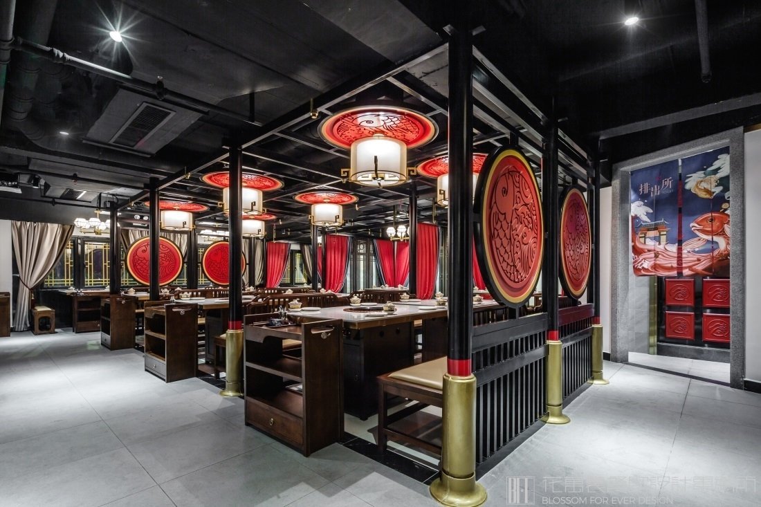 【東灶魚頭】火鍋店餐飲空間設計案例圖片 1