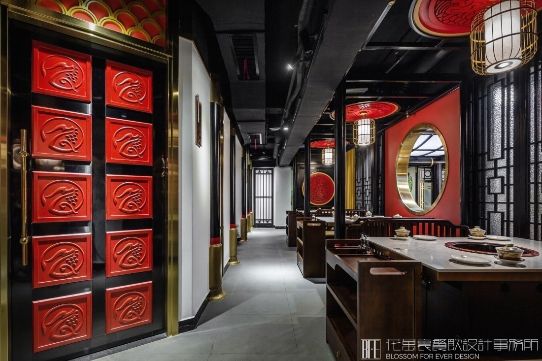 【東灶魚頭】火鍋店餐飲空間設計案例圖片 4