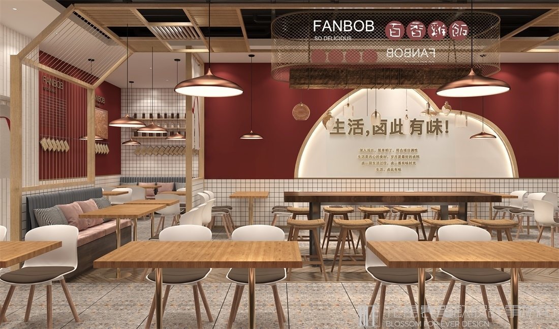 【飯伯伯】快餐店餐飲空間設計案例圖片 7