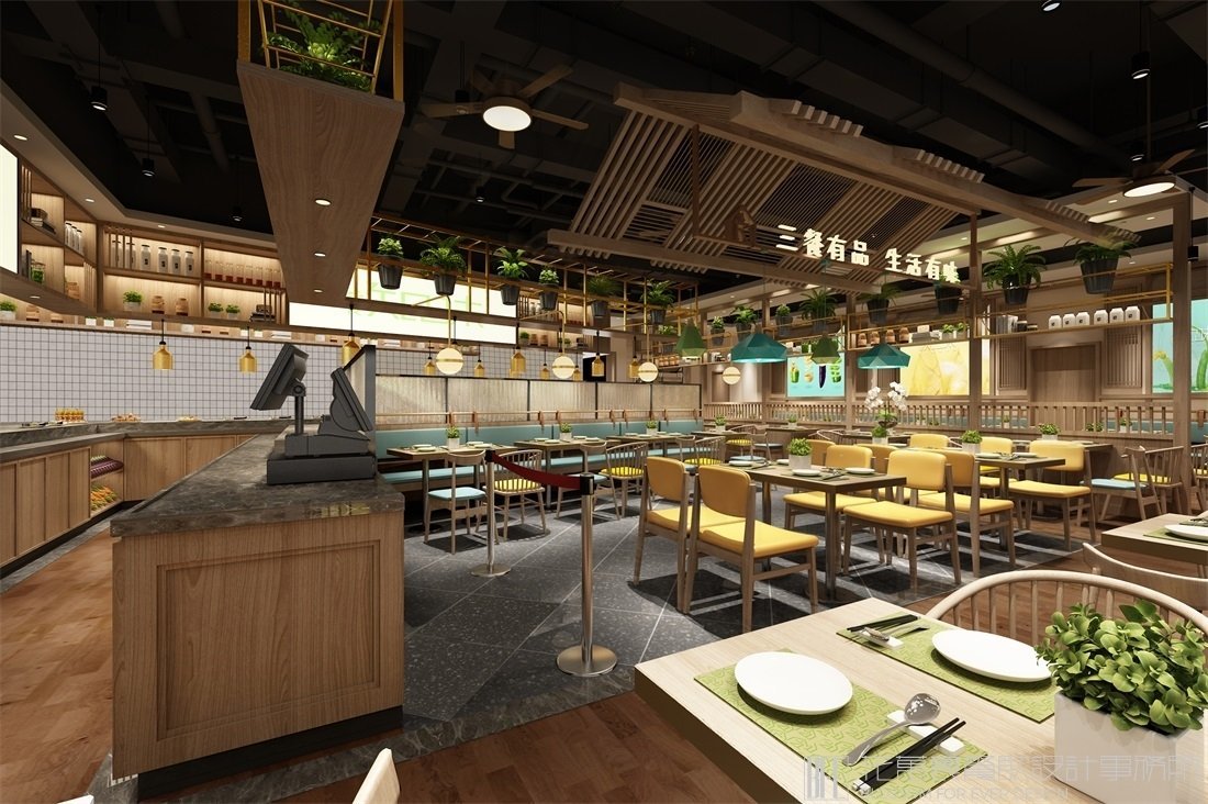 【三餐知味】快餐店餐飲空間設(shè)計案例圖片 05