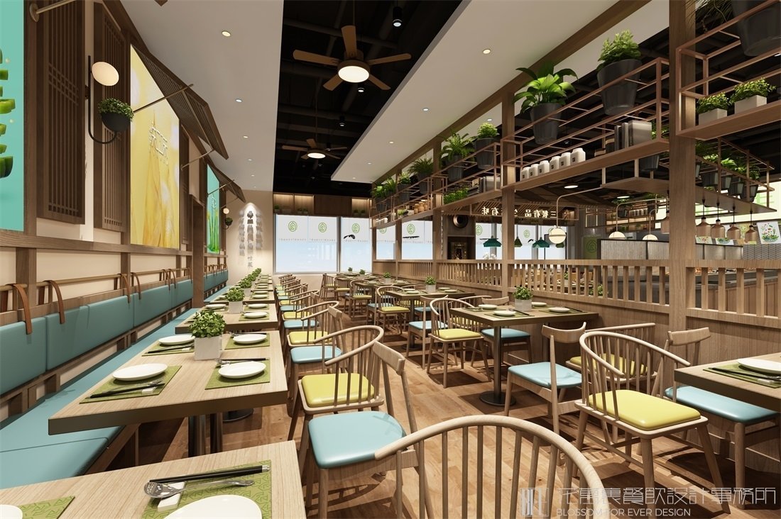 【三餐知味】快餐店餐飲空間設(shè)計案例圖片 01