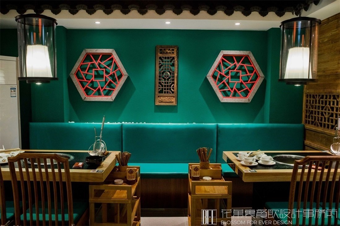 【阿斌牛肉】火鍋店餐飲空間設(shè)計(jì)案例圖片 7