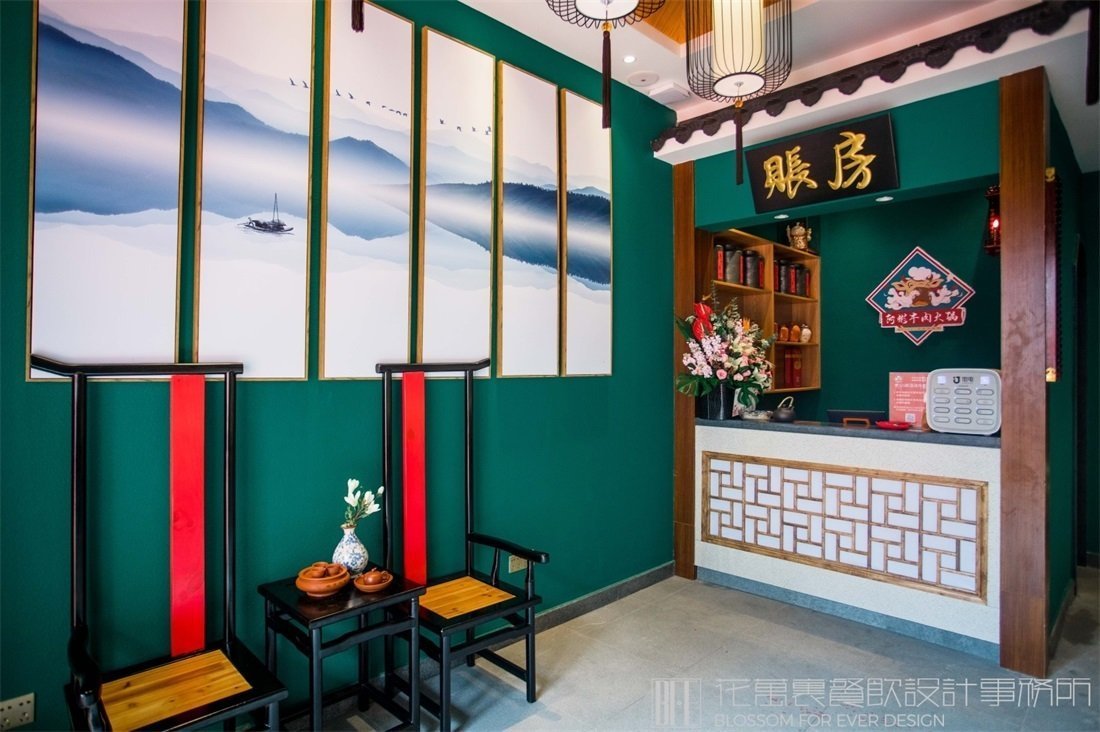 【阿斌牛肉】火鍋店餐飲空間設(shè)計(jì)案例圖片 10