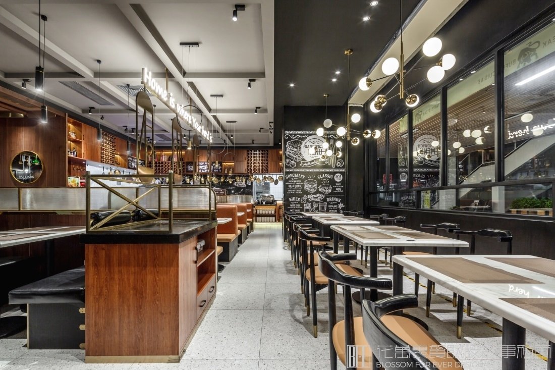 【臺北牛扒】自助餐餐飲空間設(shè)計案例圖片 5