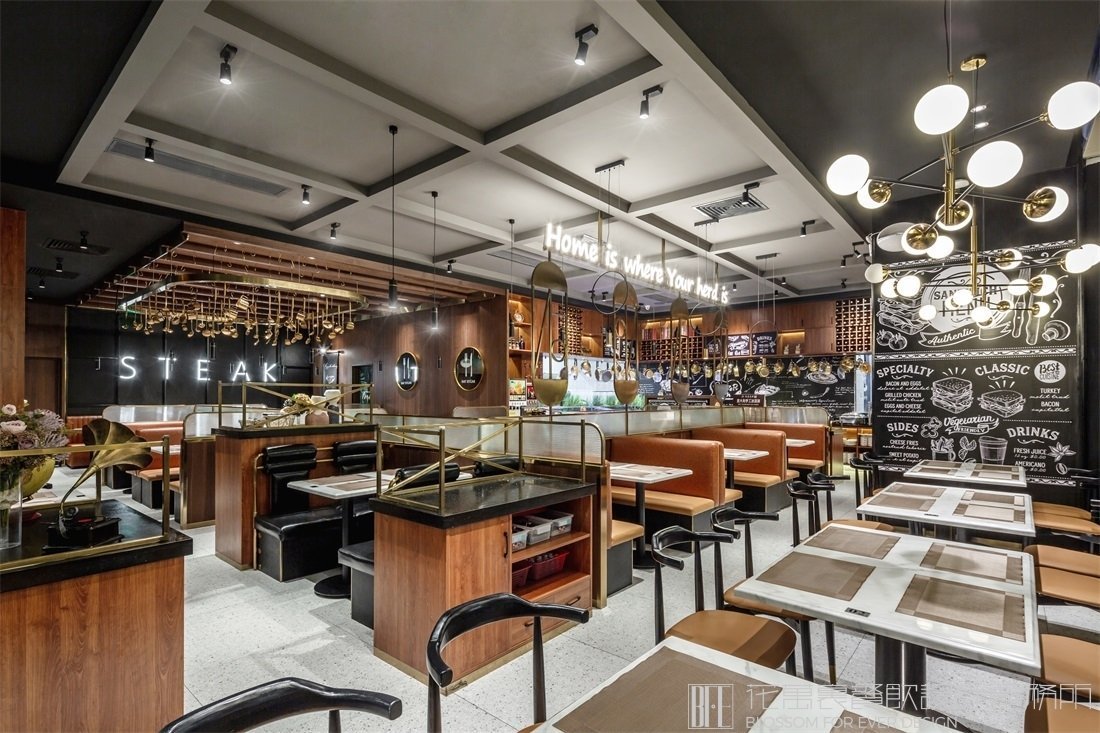【臺北牛扒】自助餐餐飲空間設(shè)計案例圖片 4