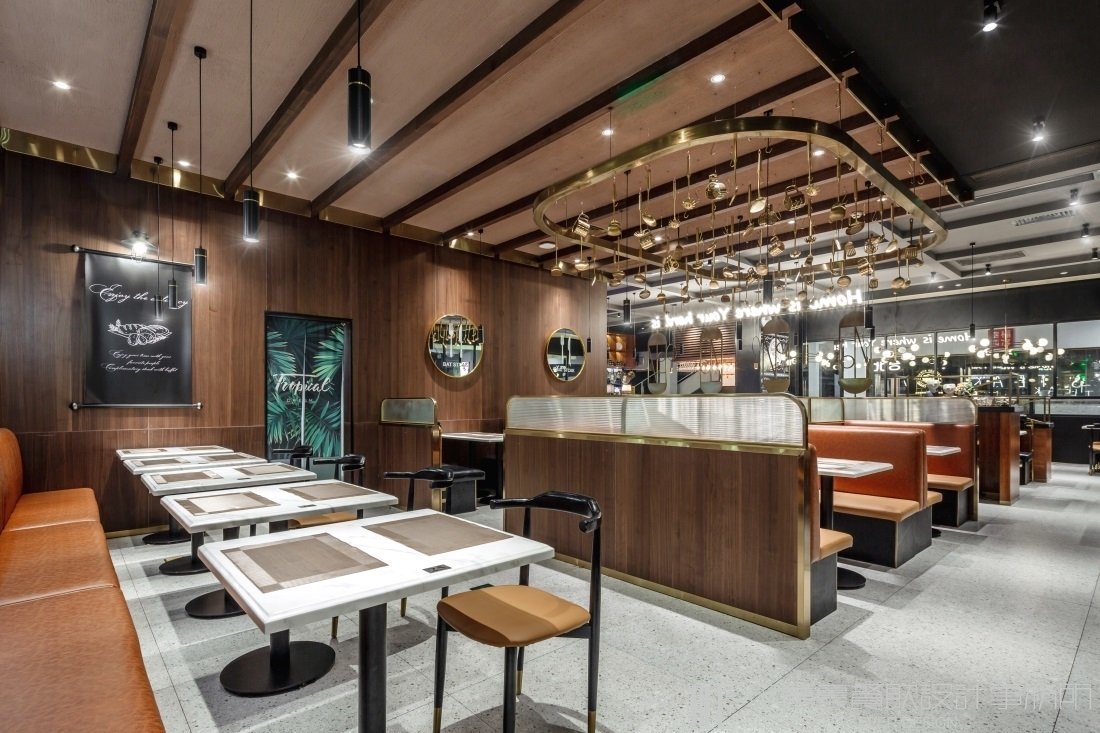 【臺北牛扒】自助餐餐飲空間設(shè)計案例圖片 6