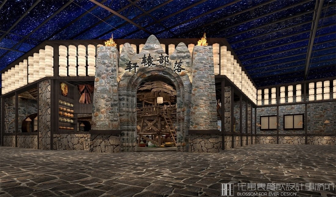 【新鄭服務(wù)區(qū)】中餐餐飲空間設(shè)計(jì)案例圖片 2