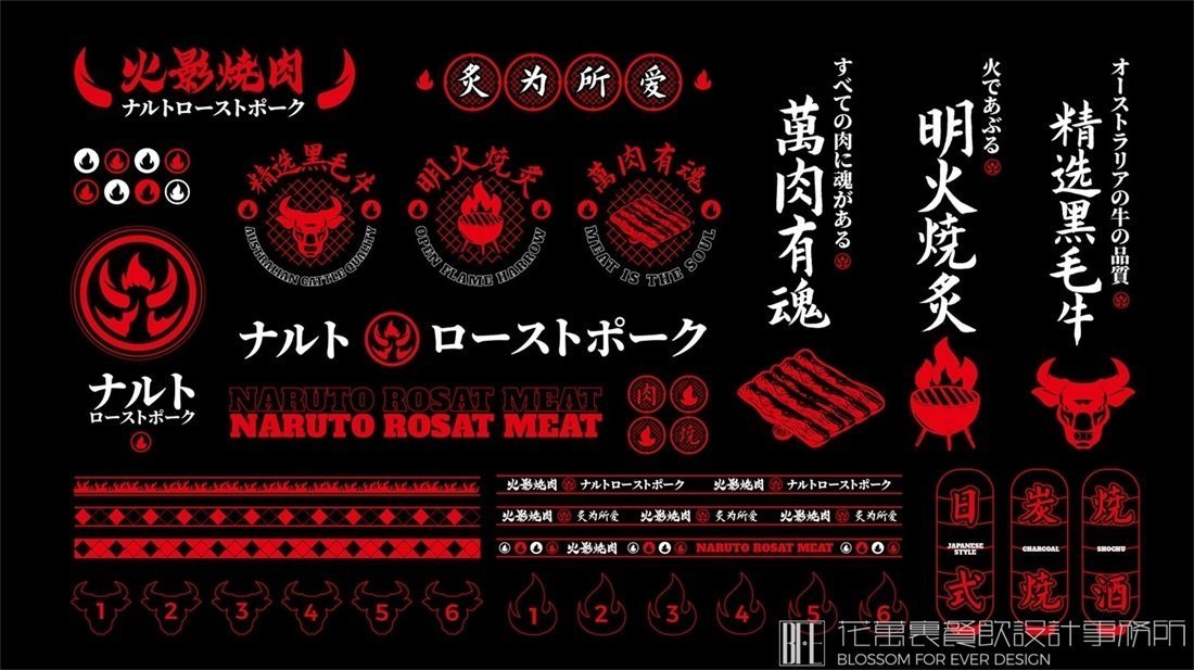 【火影】燒烤店餐飲全案策劃設(shè)計(jì)案例圖片 04