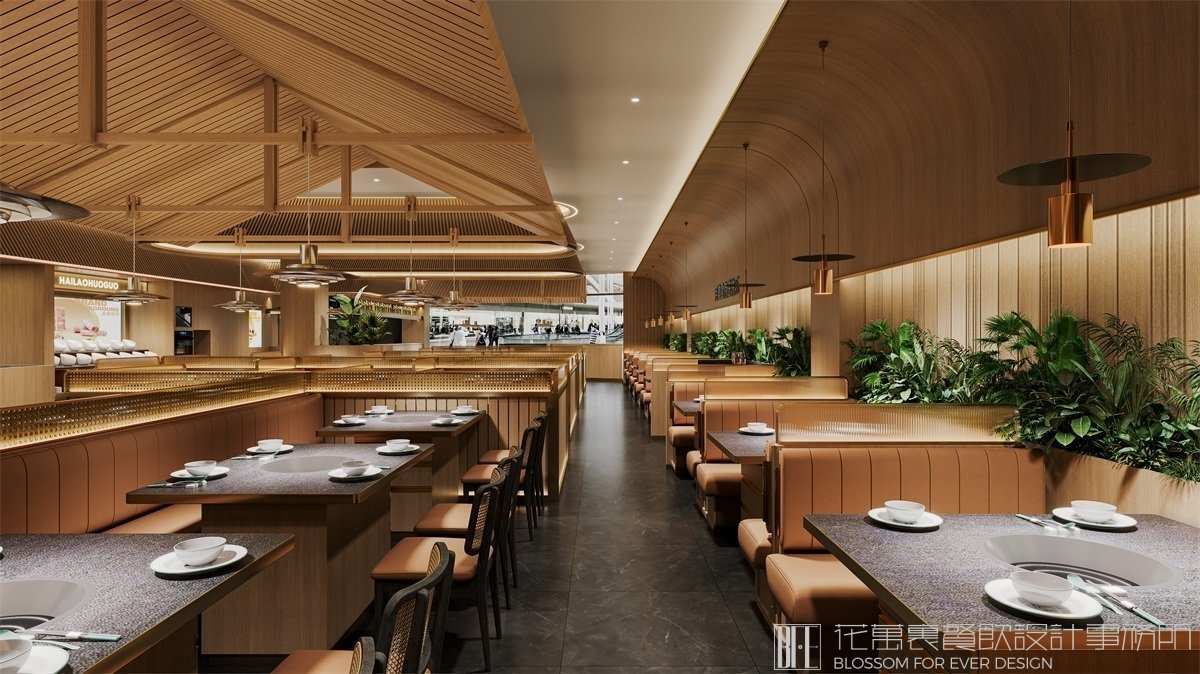 【嗨撈】火鍋店餐飲空間設(shè)計(jì)案例圖片 3