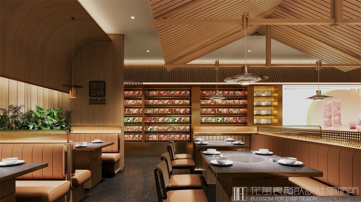 【嗨撈】火鍋店餐飲空間設(shè)計(jì)案例圖片 6